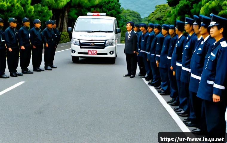 Home 17 일본 아베 신조 총격 사건 - Photorealistic non-graphic news-style scene of a former Japanese political leader surrounded by secu...